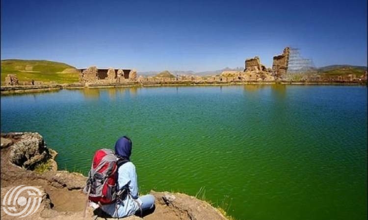 بحيرة عرش سليمان شمال غرب إيران