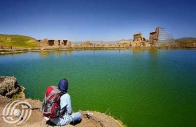 بحيرة عرش سليمان شمال غرب إيران