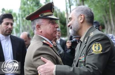 لقاء رئيس اركان الجيش السوري مع وزير الدفاع الايراني  