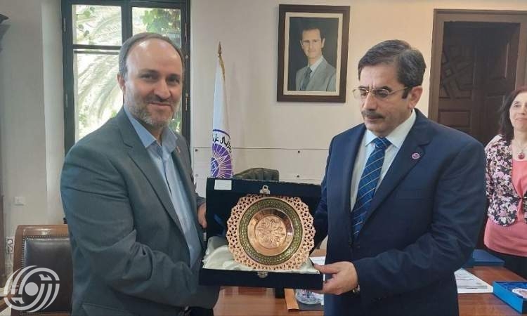 نائب وزير العلوم الإيراني يبحث التعاون الأكاديمي مع رئيس جامعة دمشق
