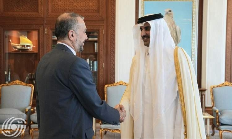 أمير عبداللهيان يلتقي أمير قطر بالدوحة