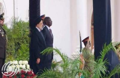 الرئيس الايراني يحظى باستقبال رسمي من نظيره الكيني