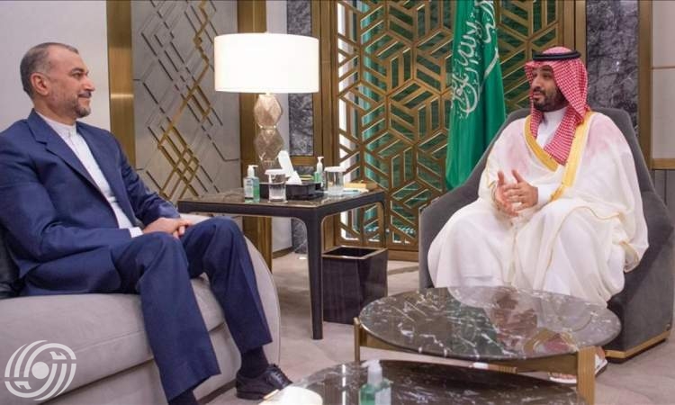 وزير الخارجية الإيراني حسين أمير عبداللهيان خلال اجتماعه في جدة مع الأمير محمد بن سلمان