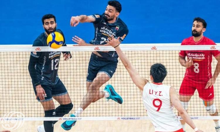 ايران تفوز على الصين في دوري الامم للكرة الطائرة