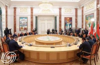 توقيع ١٢ وثيقة تعاون وبيان مشترك بين إيران وبيلاروسيا