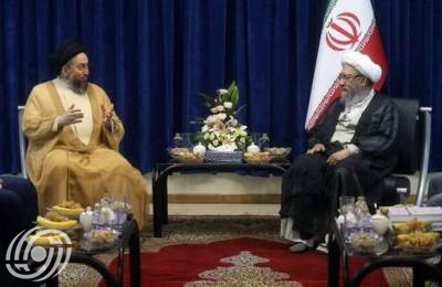 السيد عمار الحكيم وآية الله آملي لاريجاني يبحثان التطورات الإقليمية