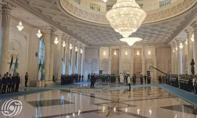 رئيس كازاخستان يستقبل بزشكيان رسمياً