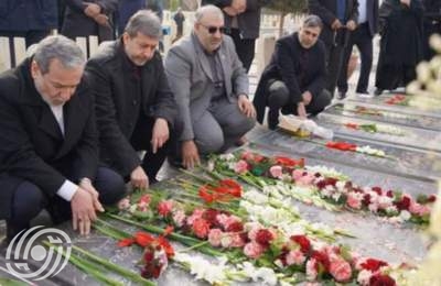 عراقجي يلتقي اسقف الارمن ومنتسبي فيلق أمن الطيران المدني بالحرس الثوري في اصفهان